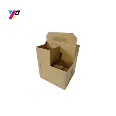 China Recyclable High Quality Easy Packaging Beer Carrier Pack Corrugated 4 Drink Carrier for sale