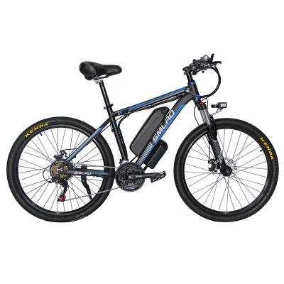 China EU USA warehouse aluminum alloy e-bike 750W 1000W fat tire electric mountain bike for adult dirt electric bicycle for sale