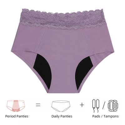 China Calcinha Absorvente Menstrual Period Leakproof Panties Antibacterial Seamless Menstrual Period Underwear Panties for sale