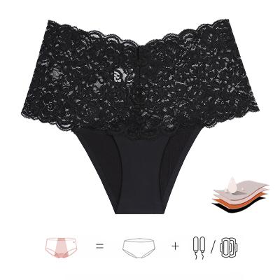 China New Design Antibacterial Women Lace Up Menstrual Panties String Menstrual Period Panties Underwear For Menstruation for sale