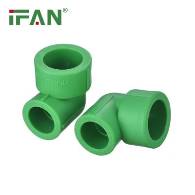 China Anti-corrosion IFAN Imported Raw Materials High Quality 20-110mm Pipe Fittings PPR Reducing Elbow PPR Pipe Fittings for sale