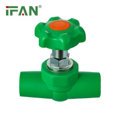 China General IFAN Custom PN25 Green Handwheel Korea Hyosung Materials 20-32mm PPR Gate Valve for sale