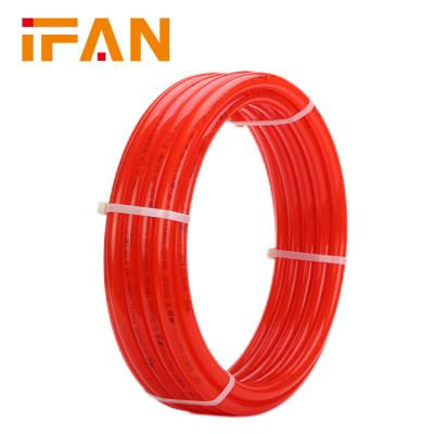 China Anti-corrosion IFAN Floor Heating System Red Color 16-32mm PN25 PERT PEX Pipe for sale