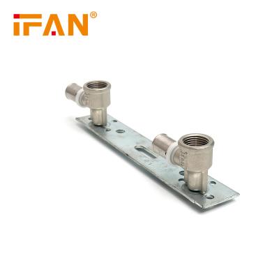 China Anti-corrosion IFAN Professional Manufacturer PEX Al PEX Fittings 20mm Female Thread Double Elbow Brass PEX Press Fitting for sale