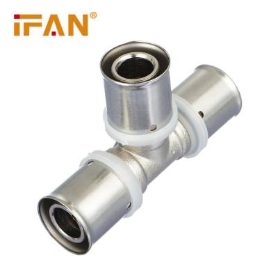 China Anti-corrosion IFAN Floor Heating System Plumbing Fitting PEX 16-32mm Female Thread Seated Elbow PEX Press Fitting for sale