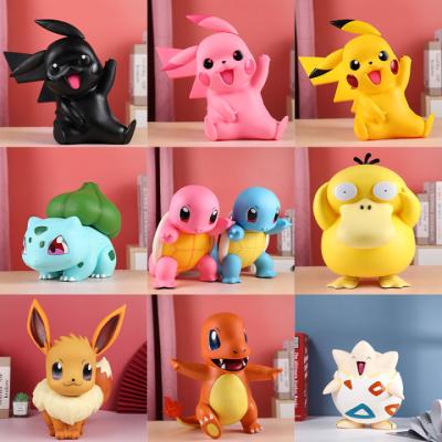 China Promotion Christmas Gift 1:1 40cm PVC Little Fire Dragon Pokemon Up To Duck Jenny Turtle Handmade Pet Pokemon Desktop Figure for sale