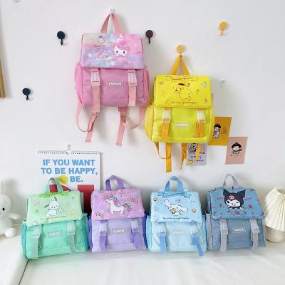 China Waterproof cute girl backpack schoolbag cartoon character sanrio cinnamoroll kuromi 2022 my melody kitty kitty backpack school bag hello for sale