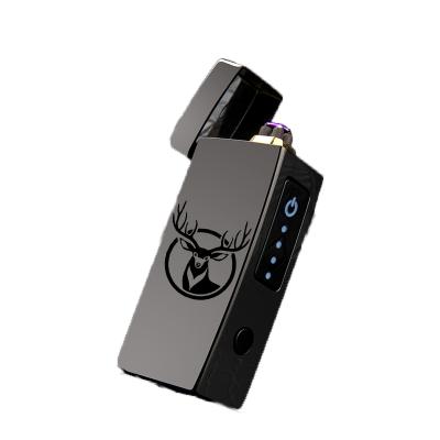 China Custom Rechargeable Smokeless Plasma USB Arc Electronic Windproof Cigar Flameless Lighters for sale