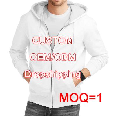 China dropshipping high quality customization large size Anti-wrinkle 3D printing men's zipper up hoodie custom for sale