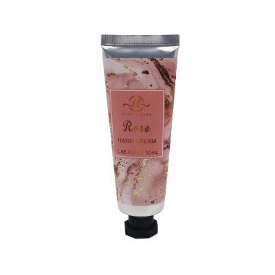 China Moisturizing 2021 Latest 50ml Moisturizing Effect Shea Butter Rose Lotion Cream For Hands for sale