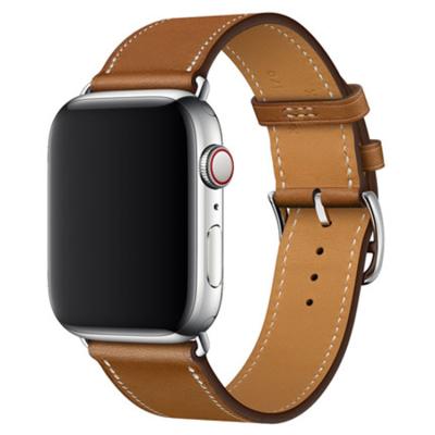 China Cheap PU Rubber Leather Band For Apple Watch, Best Compatible Leather Belt For T500 T900 W34 FK88 Plus Smart Watches for sale