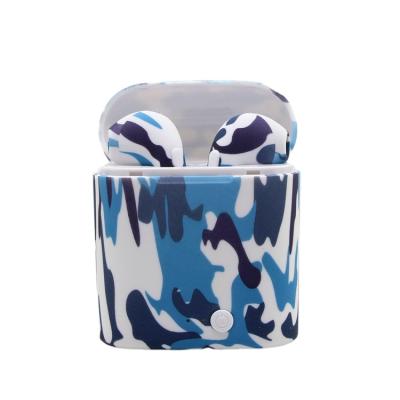 China In-ear Painted Camouflage BT i7S TWS Wireless Earbuds , Navy Camouflage Sport Earphone i7 Stylish Style Audifonos for sale