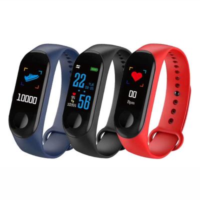 China Rate Monitor Smart Bracelet M3 Smartbracelet Heart Blood Pressure Touch Screen Fitness Tracker Wristband With Pedometer Wristband for sale