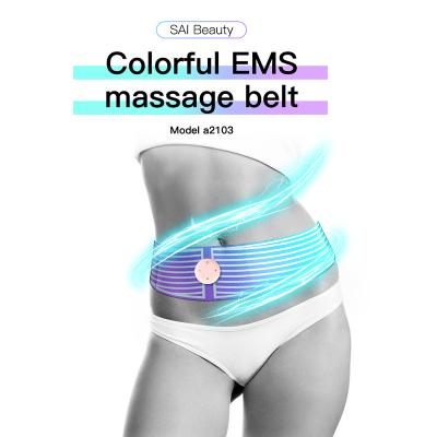 China Waist EMS ABS Muscle Stimulator Muscle Toner Belt USB Abdominal Tone Trainer Rechargeable for sale