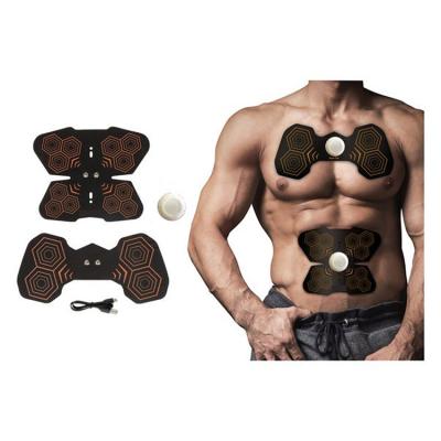 China Electric Abdominal Trainer For Body Massager Muscle Stimulator ABS Body Fitness EMS Slimming With USB Charging for sale