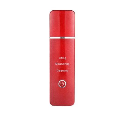 China USB Rechargeable Facial Massage Pore Skin Remover Deep Cleansing Ultrasonic Scrubber With Factory Price for sale