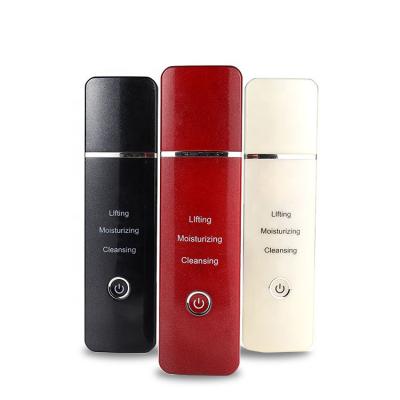 China Deep Cleansing In Routine Home Use Personal Skin Care Beauty Equipment Peeling Ultrasonic Skin Scrubber For Face for sale