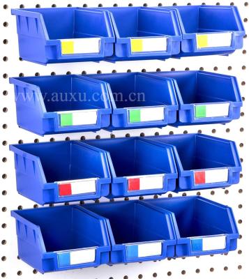 China Blue Pegboard Trash Cans Large 12 Viable Rear Hanging Blue Packs Organize Hardware, Accessories, Attachments, Workbench, Garage Storage, Craft Room for sale