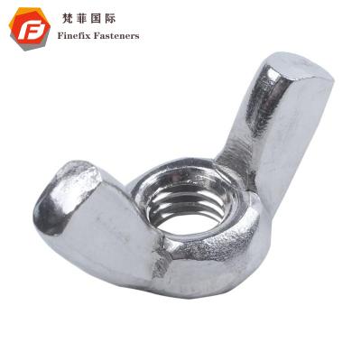 China Heavy Industry Carbon Steel DIN315 M12 M6 M5 Stainless Steel Wing Nuts Brass Butterfly Wing Lock Nut for sale