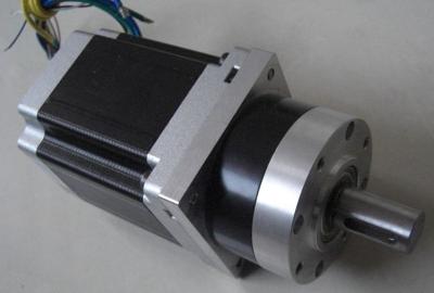 China Planetary gearbox Geared nema 34 stepper motor hi density stacks of stator for sale