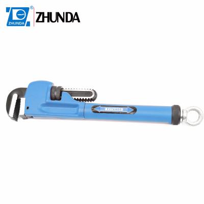 China Cut Resistant Telescopic Pipe Wrench with CrV Head and Alloy Handle Adjustable Pliers Wrench for sale