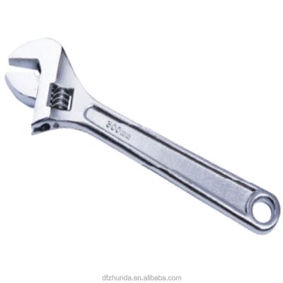 China Auto Repair Chrome Plated Adjustable Wrench With Laser Marking Wrench for sale