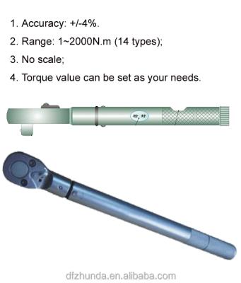 China Durable 1N.m-2000N.m No Scale Set Mechanical Value Hand Tools Torque Wrench for sale