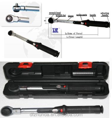 China Repair Tools Preset Value Screw Torsion DIY Tools Torque Wrench Manual Variable Torque Wrench for sale