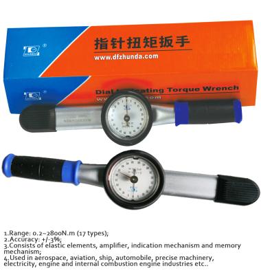 China 2100N.m Dial Gauge Industrial Hand Tools Dial Indicating Manual Torque Wrench for sale