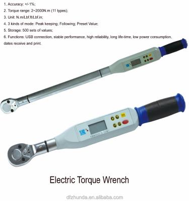 China Adjustable Electric Type Digital Repair Hand Tool LCD Display Automotive Service Repair Tools Torque Wrench for sale