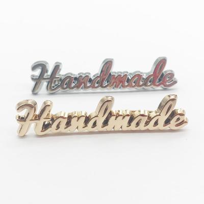 Chine FREE SAMPLE Washable Gold Silver Metal Handcrafted Labels For Handmade Clothing Labels Metal Decorative Metal Gift Branding Tags à vendre