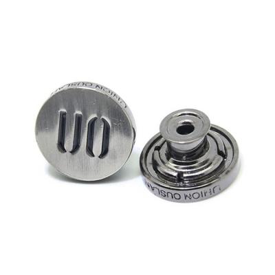 China Dry cleaning fashion denimjeans custom button eco-friendly jeans buttons zinc denimjeans buttons and rivets for sale