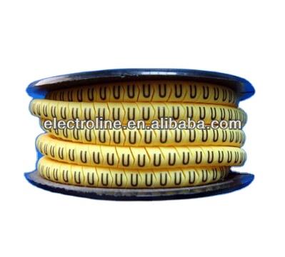 China Professional factory manufactures yellow cable wire marking labels for wire marking EC-0 EC-3 EC-1 for sale