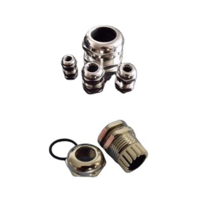 China Hot Selling Automotive Practical Cable Brass Wire Fittings Threaded Metal Cable Gland for sale