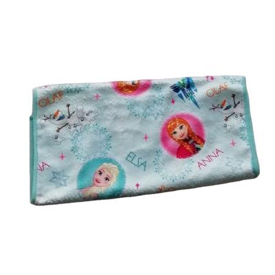 China Hot Tablets Sell High Quality Printed Microfiber Cartoon Printed Hand Towel for sale