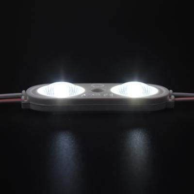 China 24v led-modules voor licht, reclame en achtergrondverlichting module 2 lens ip67 waterdicht 0,96W Te koop