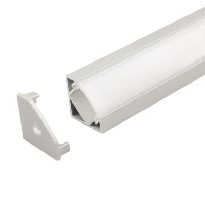 China 6063-T5 Aluminum Alloy Corner LED Channel 45 Degree LED Profile for sale