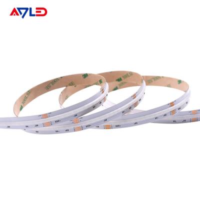 China RGBWW RGBW COB LED Strip Dotless Addressable Smart Multi Color 24V Outdoor Waterproof for sale