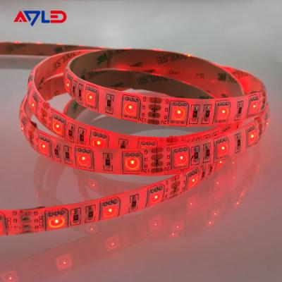 China RGB 5050 red color LED Strip Light, 60/m, 10mm wide, by the 5m Reel wholesale for sale