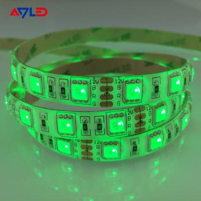 China Groene kleur SMD 5050 60LEDs/M LED-strooklichten voor meubels Decoratie Hoog helder Waterdicht Te koop