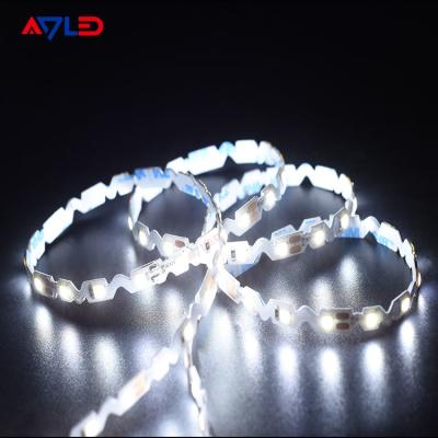 중국 극단적 가는 구부릴 수 있는 LED 스트립 라이트 Ｓ 모양 SMD 2835 60LEDs 6 밀리미터 DC12V 24V 플렉스 지그재그의 한 변 지그재그의 한 변 LED 테이프 판매용