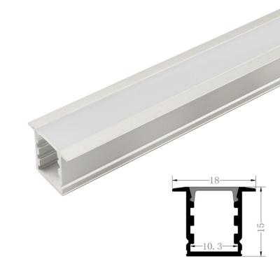 China 1215B Recessed o diodo emissor de luz de alumínio perfila de superfície montado à venda