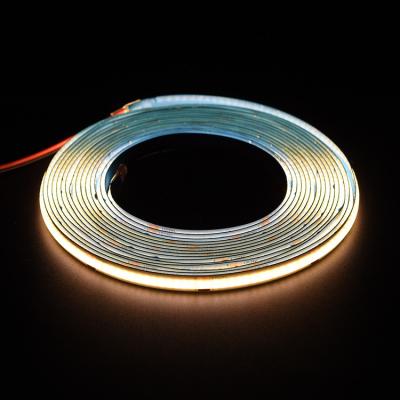 China High Density Dotless 480Leds Flexible COB Strip Light COB LED Strip 5Meters/Reel 8MM 12V/24V for sale