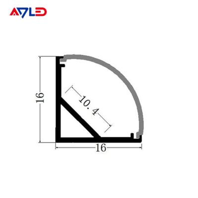 Chine LED Strip Profile Channel Light Diffuser Corner Extrusion Channel LED Aluminium Profile for LED Strip à vendre