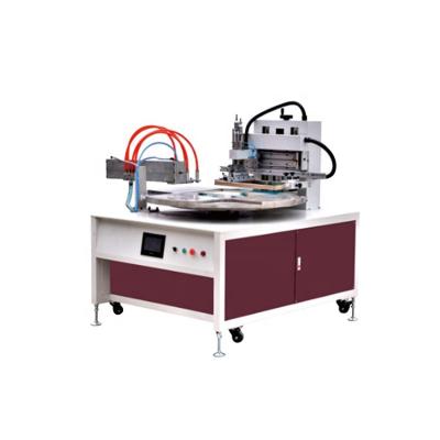 China Safety shoe making industry SOGUTECH shoes lathe-flat four-position single-color printing press machine with oven for sale