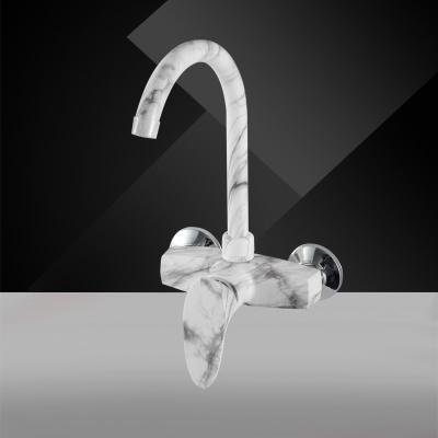 China Good Price Modern Marble Color Plastic Faucet ABS Material Faucet Cold And Hot Water Mixed Faucet for sale