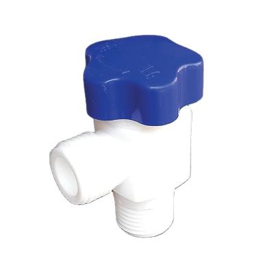 China General plastic angle valve 120 degree high temperature resistance for water for sale