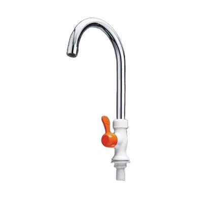 China Modern Good Prices Stainless Steel Pipe Deck Mounted Sink Faucet Beautiful Kitchen Faucet for sale