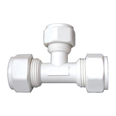 China Water+diesel+oil reducing plastic tee.nylon fittings.sanitary fittings.150 degree resistance for sale