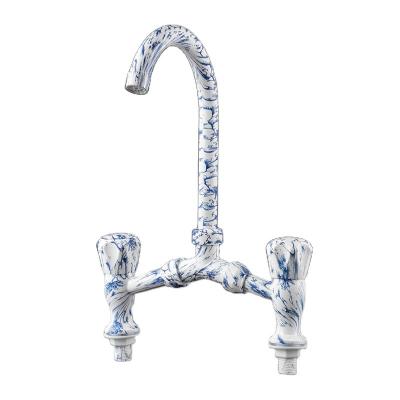 China Modern Blue White Material Adjustable Basin Faucet Food Grade Plastic Color Faucet for sale